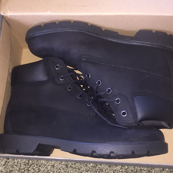 junior timberland boots black